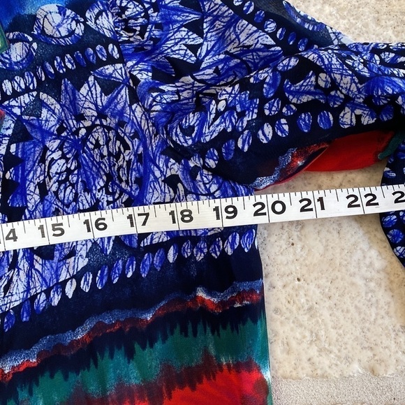 VTG Art Deco Long Blazer Jacket Womens S Oversized art to wear Artsy Y2K 90’s - Picture 7 of 8